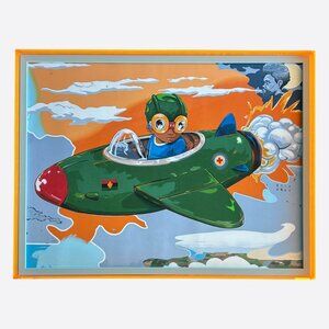 Art Hebru Brantley "When The Wind Is at Your Back" Painting